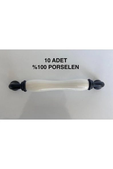 %100 Porselen 128 MM Çekmece, Mutfak Dolap Kulpu 10 Adet - 4