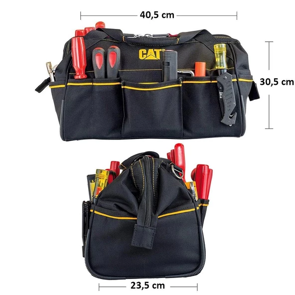 CAT DA980206 16'' Ağır Hizmet Bez Alet Takım Çantası - 11
