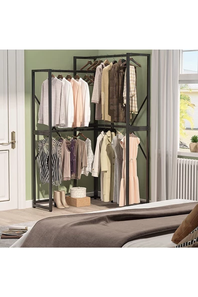 Zizuva Özel Tasarım Metal Açık Gardırop - 3