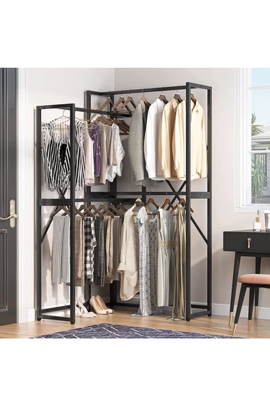 Zizuva Özel Tasarım Metal Açık Gardırop - 4