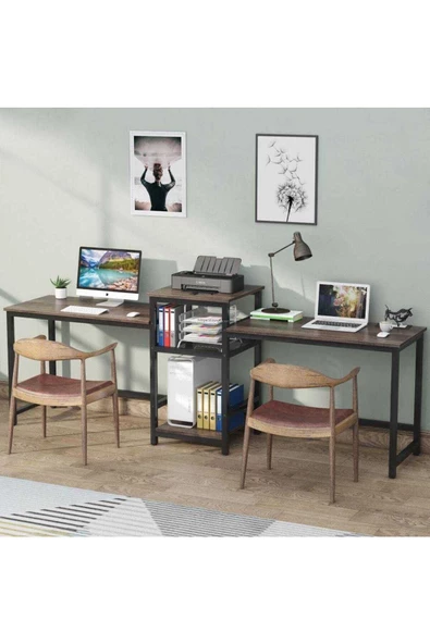 Zizuva Tasarım Iki Kişilik Çalışma Masası - Resim 4