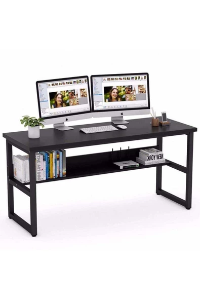 Zizuva Tasarım Siyah Bilgisayar Ve Çalışma Masası Modeli ürün görseli