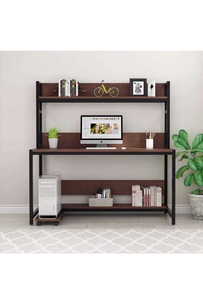 Zizuva Tasarım Raflı Çalışma Masası Modeli - Resim 2