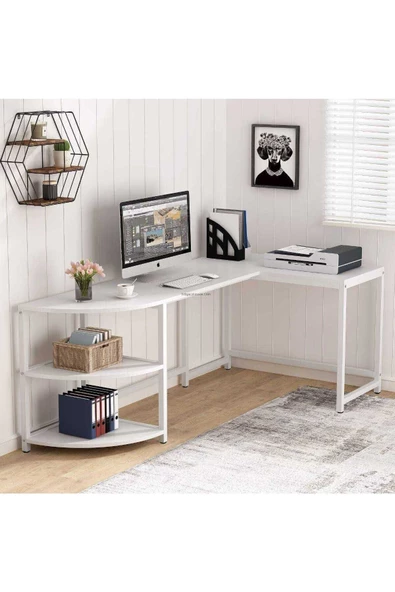 Zizuva Tasarım L Model Çalışma Masası - Resim 2