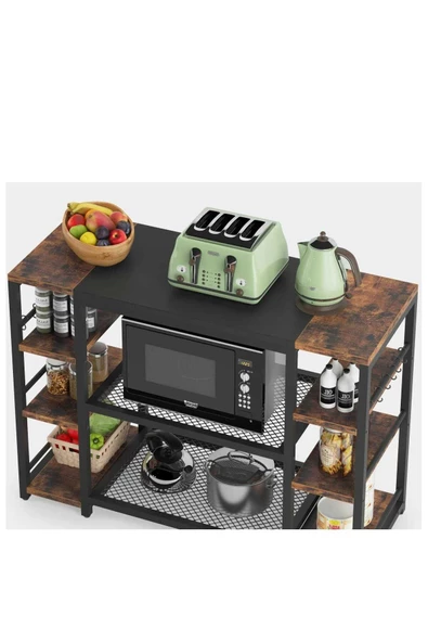 Zizuva Tasarım Tel Raflı Açık Mutfak Dolabı - 6