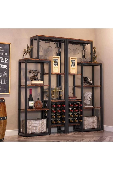 Zizuva Tasarım Raflı Bar Dolabı - 5