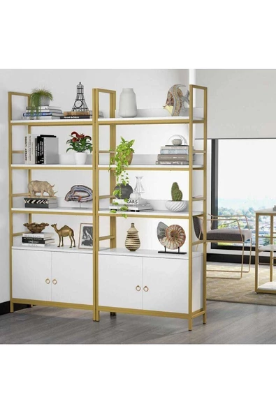 Zizuva Tasarım Gold Kitaplık Modeli - Resim 3