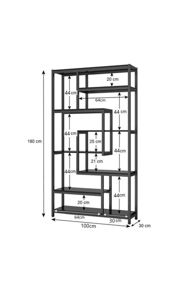 Zizuva Tasarım Modern Dekoratif Kitaplık Modeli - 5