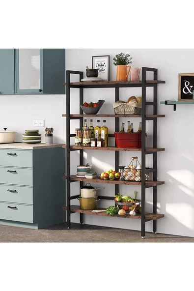 Zizuva Tasarım 5 Raflı Dekoratif Kitaplık Modeli - 2