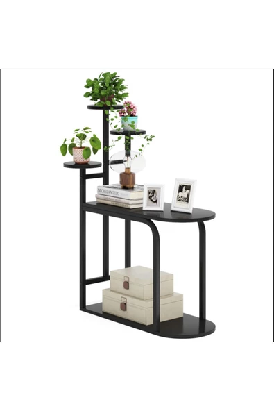 Zizuva Tasarım Çok Amaçlı Siyah Çiçeklik Saksılık Modeli - Resim 3