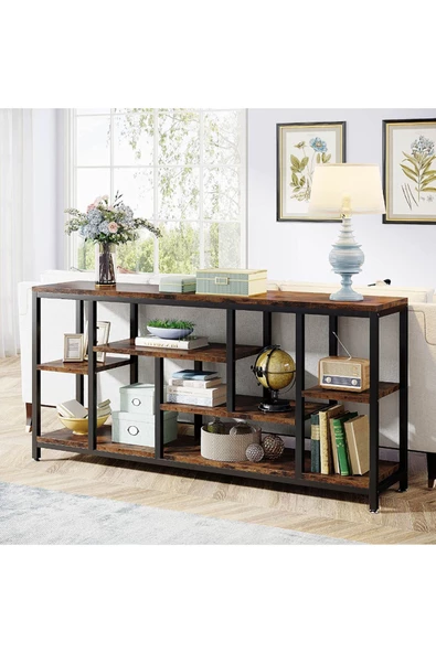 Zizuva Tasarım Raflı Çok Amaçlı Konsol - Resim 3