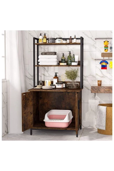 Zizuva Tasarım Çok Amaçlı Dolap Kedi Ve Köpek Yuva Sistemli Model - 3