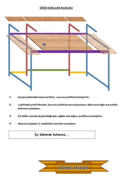 Zizuva Tasarım Siyah Gaming&çalışma Masası - Resim 5