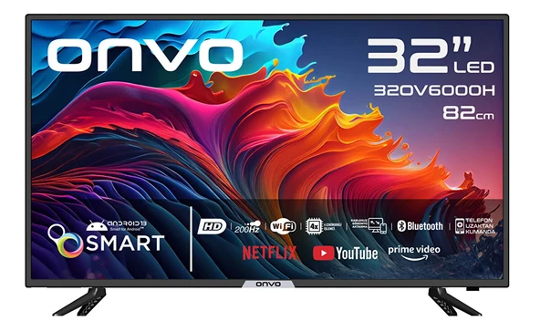 Onvo 32OV6000H HD 32" 82 Ekran Uydu Alıcılı Android Smart LED TV