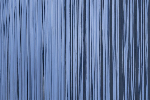 DÜZ İP MAVİ RUSTİK EN 100 CM BOY 210 CM HAZIR İP PERDE - Resim 8