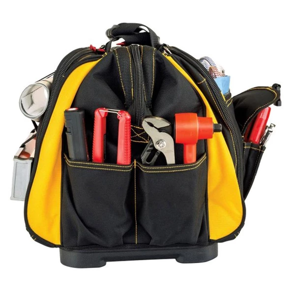 CAT DA980199 18'' Geniş Ağızlı 5 Bölmeli Ağır Hizmet Bez Alet Takım Çantası - 9