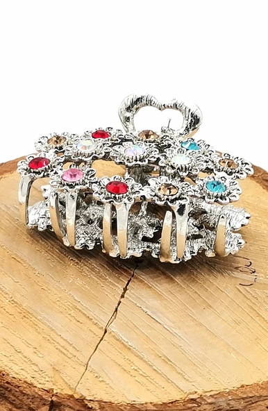 Döküm Metal Renkli Taşlı Lüks Toka ürün görseli