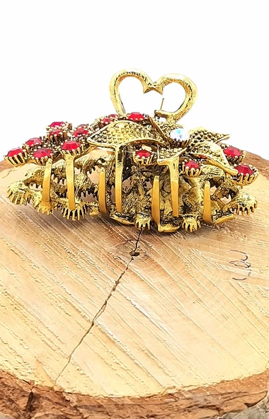 Döküm Metal Renkli Taşlı Lüks Toka ürün görseli