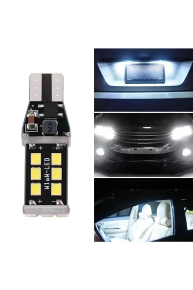 T15 W16w 15 Led Yüksek Parlak Aydınlatma Led Canbus