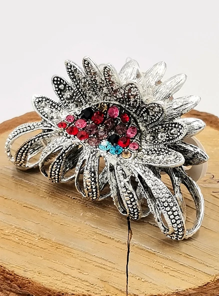 Döküm Metal Renkli Taşlı Lüks Toka ürün görseli