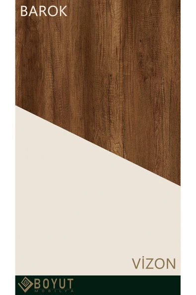 Boyut Mobilya Servant, 2 Çekmeceli, Tekerlekli Servis Sehpası, Kahve Köşesi - 4