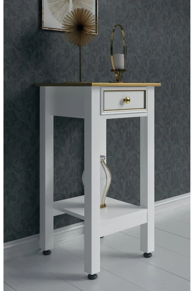 Boyut Mobilya Tek Çekmeceli, Sabit Ayaklı Dekoratif Dresuar - 2