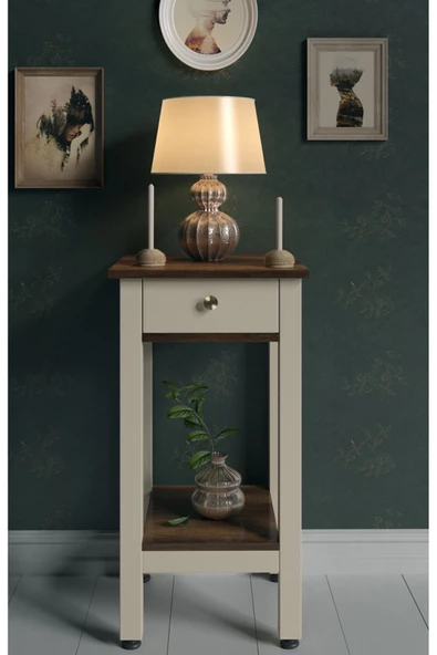 Boyut Mobilya Tek Çekmeceli, Sabit Ayaklı Dekoratif Dresuar