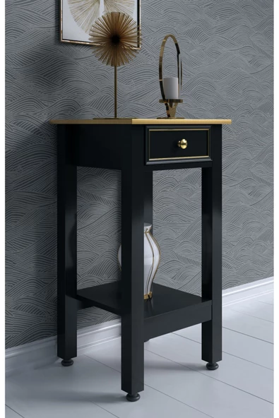 Boyut Mobilya Tek Çekmeceli, Sabit Ayaklı Dekoratif Dresuar - 2