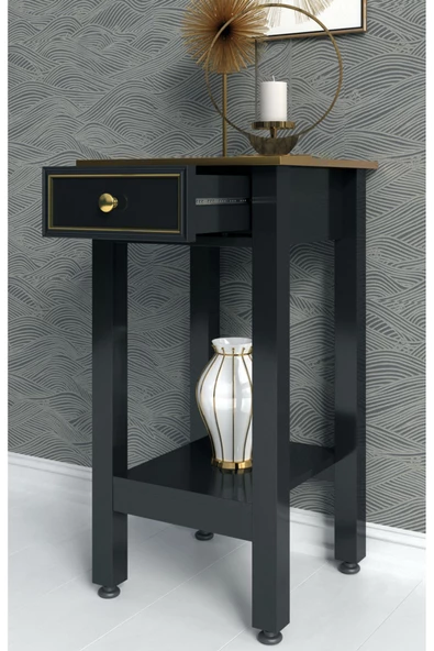 Boyut Mobilya Tek Çekmeceli, Sabit Ayaklı Dekoratif Dresuar - 3