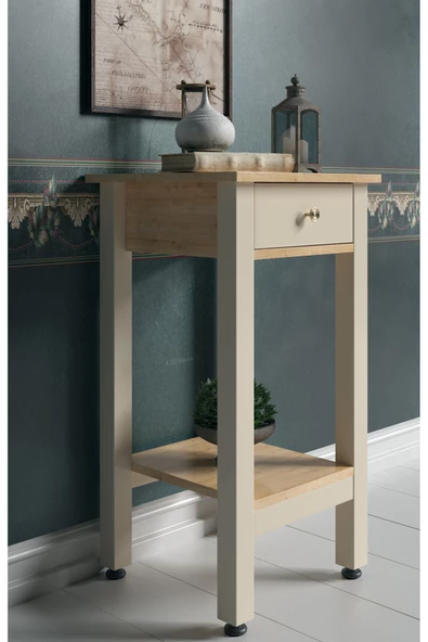 Boyut Mobilya Tek Çekmeceli, Sabit Ayaklı Dekoratif Dresuar - 2