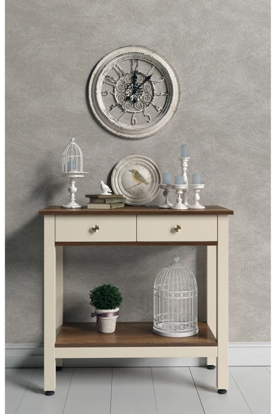 Boyut Mobilya 2 Çekmeceli, Sabit Ayaklı, Dekoratif Dresuar