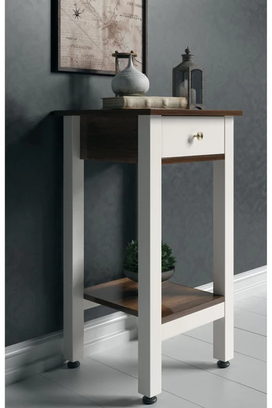 Boyut Mobilya Tek Çekmeceli, Sabit Ayaklı Dekoratif Dresuar - 2