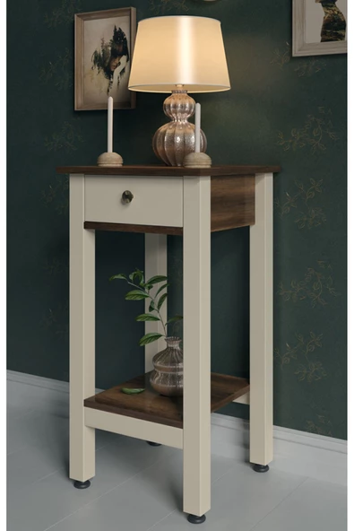 Boyut Mobilya Tek Çekmeceli, Sabit Ayaklı Dekoratif Dresuar - 2