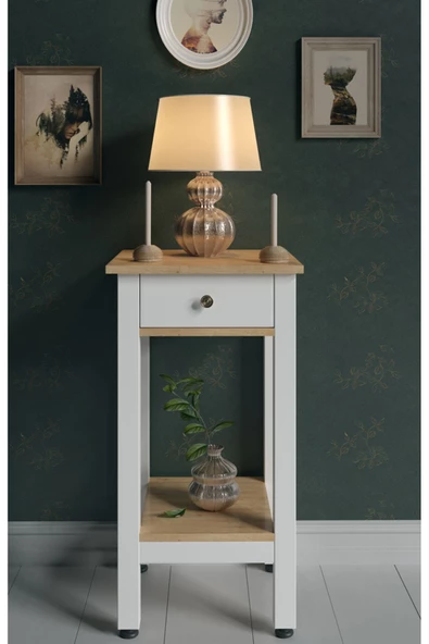 Boyut Mobilya Tek Çekmeceli, Sabit Ayaklı Dekoratif Dresuar