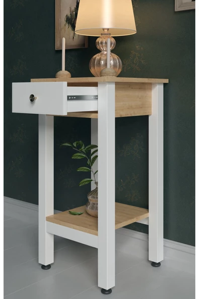 Boyut Mobilya Tek Çekmeceli, Sabit Ayaklı Dekoratif Dresuar - 3