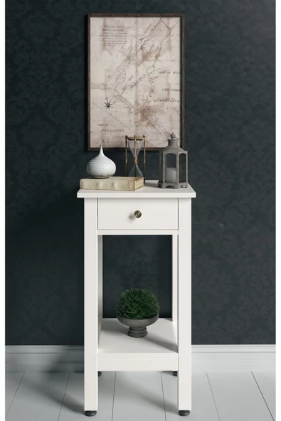 Boyut Mobilya Tek Çekmeceli, Sabit Ayaklı Dekoratif Dresuar