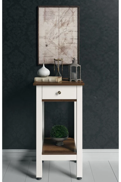 Boyut Mobilya Tek Çekmeceli, Sabit Ayaklı Dekoratif Dresuar