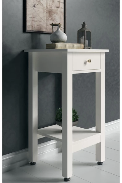 Boyut Mobilya Tek Çekmeceli, Sabit Ayaklı Dekoratif Dresuar - 2