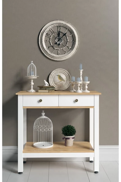 Boyut Mobilya 2 Çekmeceli, Sabit Ayaklı, Dekoratif Dresuar