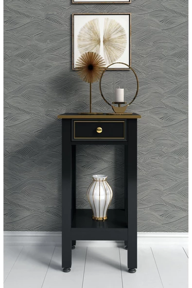 Boyut Mobilya Tek Çekmeceli, Sabit Ayaklı Dekoratif Dresuar