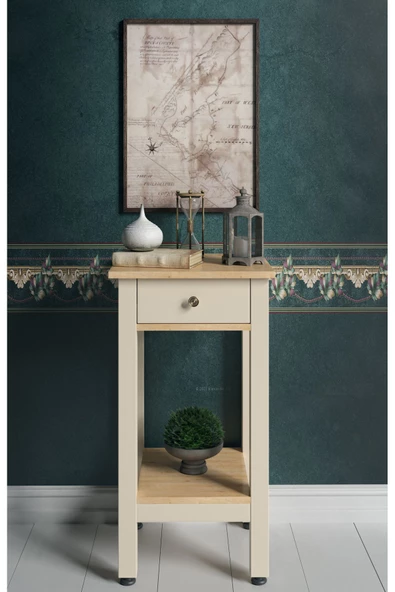 Boyut Mobilya Tek Çekmeceli, Sabit Ayaklı Dekoratif Dresuar