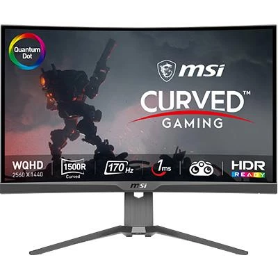 MSI MAG 275CQRF QD CURVED 1000R VA 2560X1440 (WQHD) 16:9 170HZ 1MS FREESYNC PREMIUM GAMING MONITOR