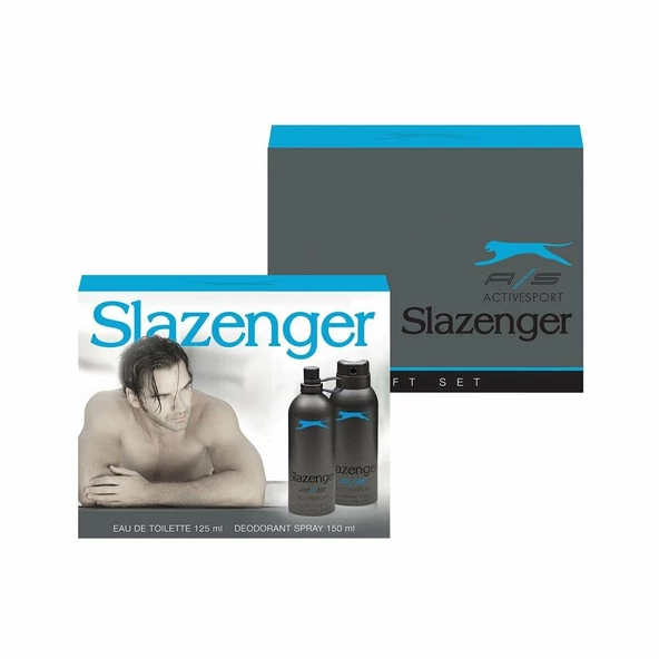 Slazenger Activesport Edt Erkek 125 ml + Deo 150 ml Set Mavi