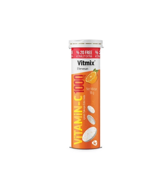 Vitmix Vitamin C 1000 mg 20 Efervesan Tablet