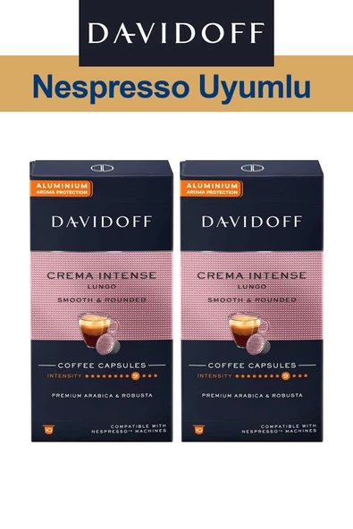 Davidoff Nespresso Uyumlu Kapsül Kahve Crema Intense 2 x 10 adet - 1
