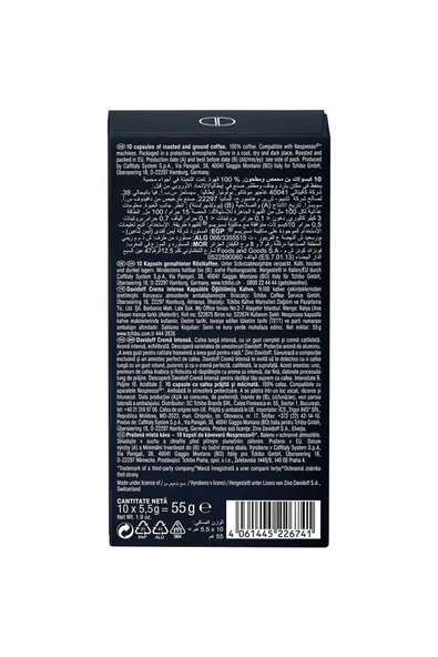 Davidoff Nespresso Uyumlu Kapsül Kahve Crema Intense 2 x 10 adet - 5