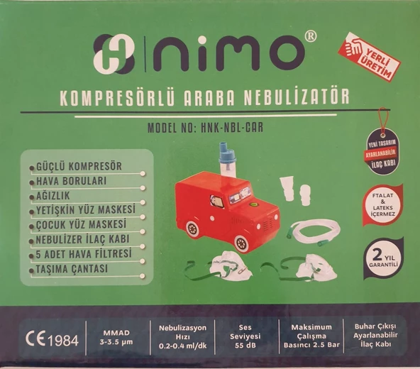 Nimo Nebulizatör Çocuk Araba Figürlü ürün görseli 1