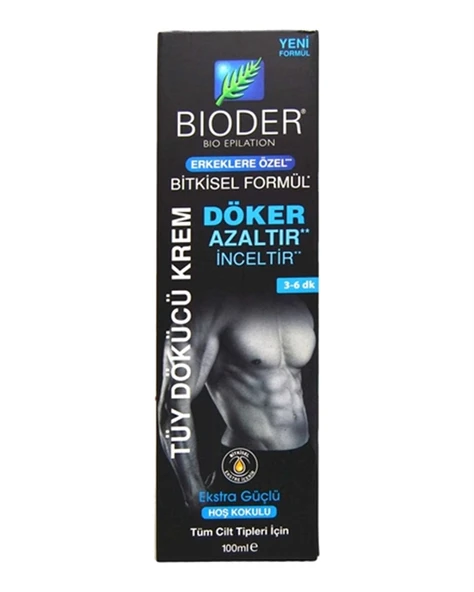 Bioder Erkekler İçin Tüy Dökücü Krem 100 ml