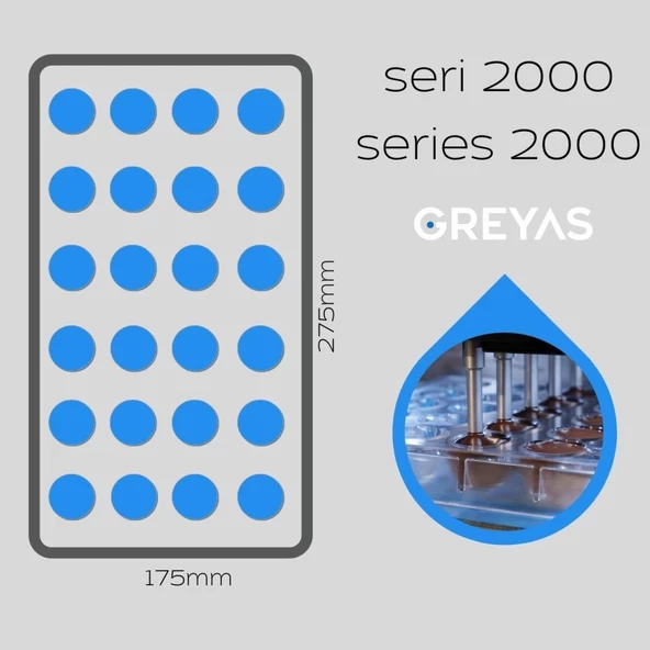 Polikarbon Kare Pralin Çikolata Kalıbı 5.5 gr | Cm-1427 - Resim 3