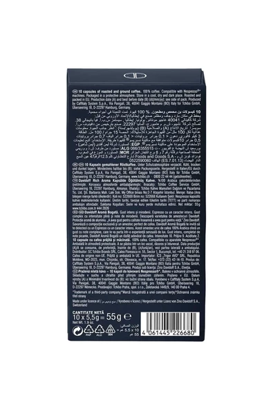 Davidoff Nespresso Uyumlu Kapsül Kahve Rich Espresso 2 x 10 adet - 5